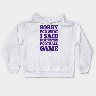 Sorry Purple Tigers Kids Hoodie